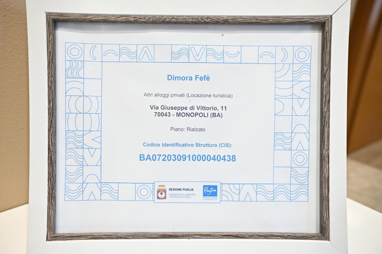Dimora Fefe Apartment Monopoli Ngoại thất bức ảnh